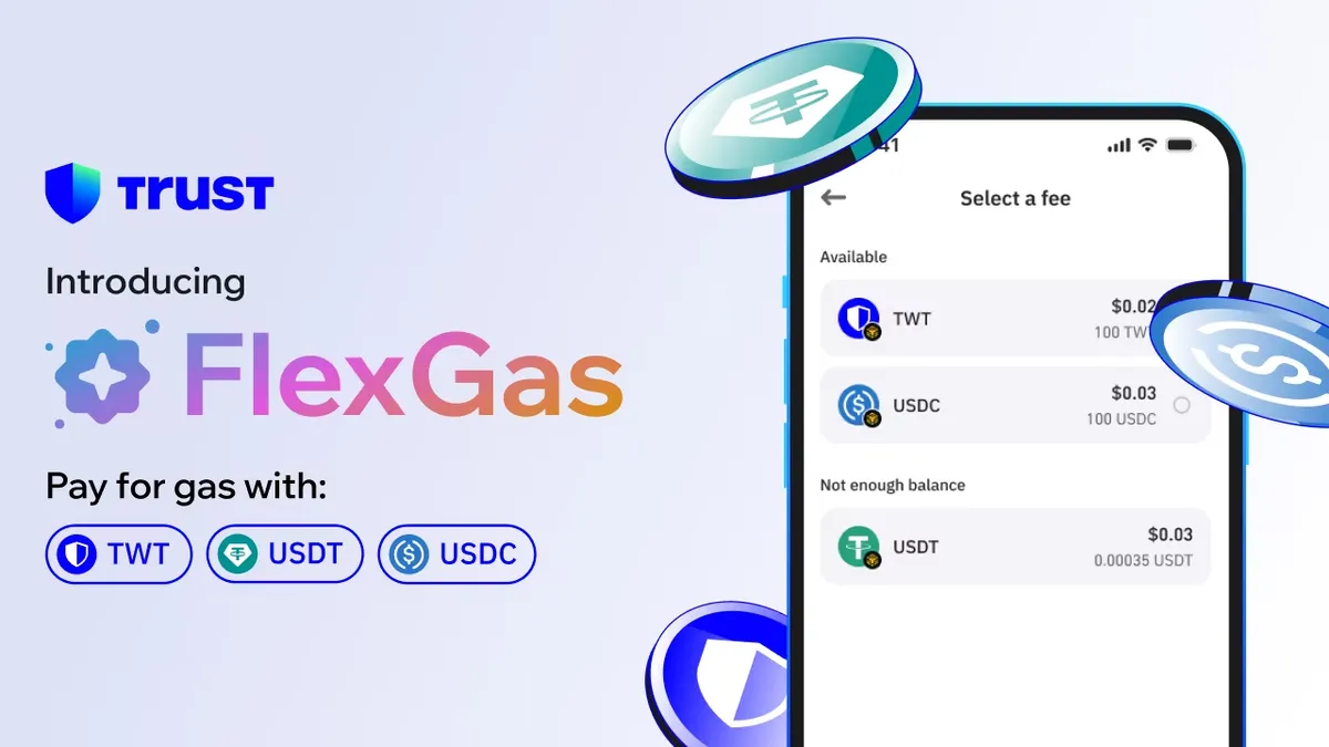 تراست ولت اکنون قابلیت پرداخت هزینه تراکنش با ارزهای دیجیتال USDT و USDC را ارائه می‌دهد.